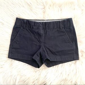 J. Crew | Navy Chino Shorts 0 (3" inseam)